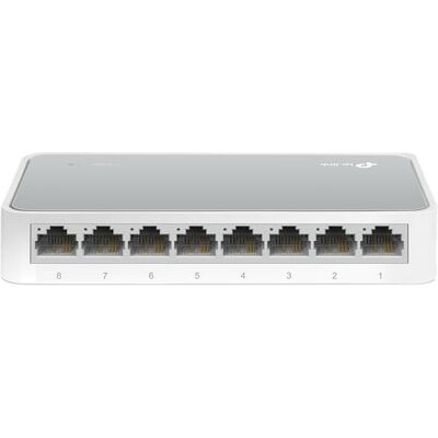 TP-Link TL-SF1008D 8-Port 10/100 Mbit/s Unmanaged Fast Ethernet Switch, Desktop-Splitter/Hub, Plug & Play, Lüfterlos und Leise, Desktop-Design, Grüne Technologie TP-Link TL-SF1008D 8-Port 10/100 Mbit/s Unmanaged Fast Ethernet Switch, Desktop-Splitter/Hub, Plug & Play, Lüfterlos und Leise, Desktop-Design, Grüne Technologie