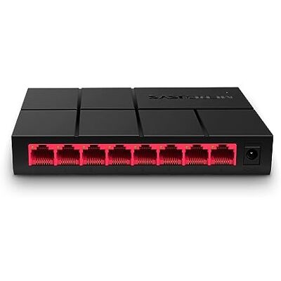 MERCUSYS MS108G 8-Ports Gigabit Netzwerk Switch, LAN Switch Ethernet Splitter, Plug-and-Play, Unmanaged, Lüfterlos MERCUSYS MS108G 8-Ports Gigabit Netzwerk Switch, LAN Switch Ethernet Splitter, Plug-and-Play, Unmanaged, Lüfterlos