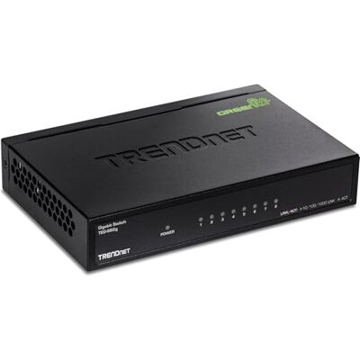 TRENDnet , TEG-S82G, 8-Port Gigabit GREENnet Switch, Ethernet Netzwerk Switch, 8 Gigabit Ethernet 10-100-1000Mbps Ports, 16Gbps Switching Kapazität TRENDnet , TEG-S82G, 8-Port Gigabit GREENnet Switch, Ethernet Netzwerk Switch, 8 Gigabit Ethernet 10-100-1000Mbps Ports, 16Gbps Switching Kapazität