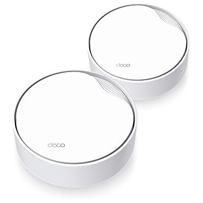 TP-Link Deco X50-PoE Wi-Fi 6 Mesh WLAN Set(2 Pack), AX3000 Dualband Router &Repeater(Unterstützt PoE und DC-Stromversorgung, 2.5Gbps Port, Reichweite bis zu 420m²,WPA3, ideal für große Häus) weiß TP-Link Deco X50-PoE Wi-Fi 6 Mesh WLAN Set(2 Pack), AX3000 Dualband Router &Repeater(Unterstützt PoE und DC-Stromversorgung, 2.5Gbps Port, Reichweite bis zu 420m²,WPA3, ideal für große Häus) weiß