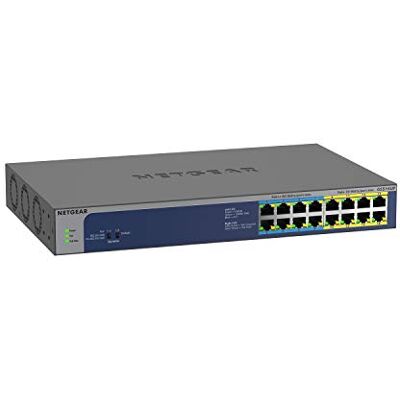Netgear GS516UP Switch 16 Port Gigabit Ethernet LAN Ultra60-PoE Switch (mit 8X PoE+ und 8X PoE++ 380W, Plug-and-Play, Desktop oder 19 Zoll Rack-Montage, ProSAFE Lifetime-Garantie) Netgear GS516UP Switch 16 Port Gigabit Ethernet LAN Ultra60-PoE Switch (mit 8X PoE+ und 8X PoE++ 380W, Plug-and-Play, Desktop oder 19 Zoll Rack-Montage, ProSAFE Lifetime-Garantie)