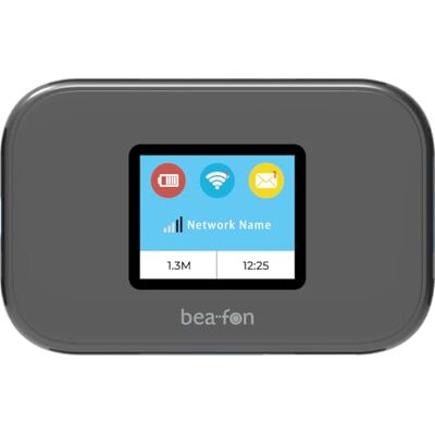 Beafon , MR3, Router, 4G LTE, Mobiles Internet, CAT 6, WPA3 Verschlüsselung, Secure WiFi, Farbdisplay, 1,77"(4,5cm) WPS Taste, Beafon , MR3, Router, 4G LTE, Mobiles Internet, CAT 6, WPA3 Verschlüsselung, Secure WiFi, Farbdisplay, 1,77"(4,5cm) WPS Taste,