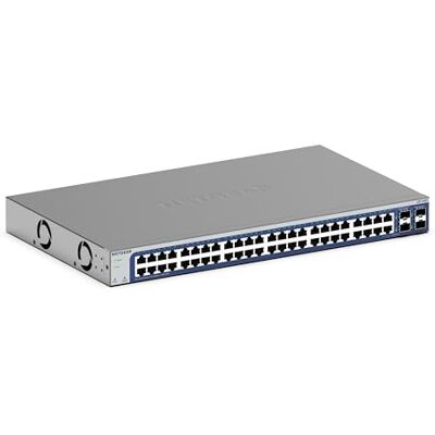 Netgear 48-Port Gigabit Ethernet Smart Switch (GS748T): Managed, optional mit 1 Jahr Insight Cloud Management, mit 2 1G SFP und 2 1G Combo, Desktop- oder Rack-Befestigung Netgear 48-Port Gigabit Ethernet Smart Switch (GS748T): Managed, optional mit 1 Jahr Insight Cloud Management, mit 2 1G SFP und 2 1G Combo, Desktop- oder Rack-Befestigung