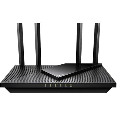 TP-Link Archer AX55 Pro Wi-Fi 6 WLAN Router Dualband AX3000, 1 × 2,5 Gbit/s-Port + 4 × Gigabit-Port, USB 3.0, VPN, WPA3, OneMesh, Kindersicherung, HomeShield, Keine Unterstützung für DSL-Funktion TP-Link Archer AX55 Pro Wi-Fi 6 WLAN Router Dualband AX3000, 1 × 2,5 Gbit/s-Port + 4 × Gigabit-Port, USB 3.0, VPN, WPA3, OneMesh, Kindersicherung, HomeShield, Keine Unterstützung für DSL-Funktion