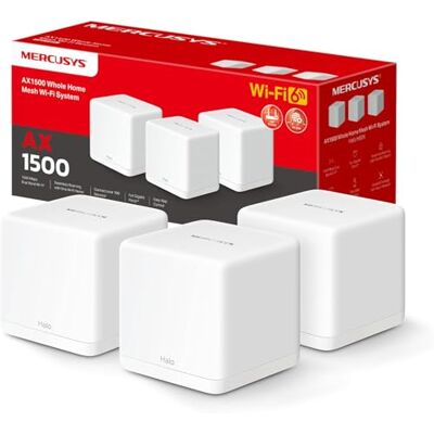 Mercusys H1500X Home Mesh WiFi System - 3er Pack Mercusys H1500X Home Mesh WiFi System - 3er Pack