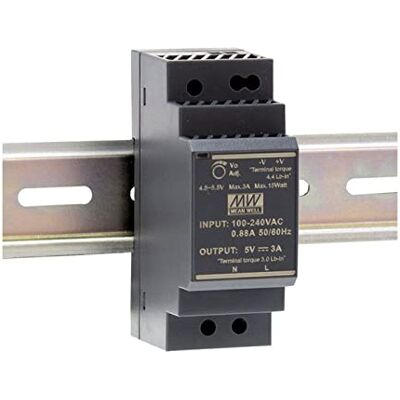 MEAN WELL MeanWell HDR-30-5 DIN-Schienen-Netzteil 15 W, 5 V, 3 A, Panelmontage MEAN WELL MeanWell HDR-30-5 DIN-Schienen-Netzteil 15 W, 5 V, 3 A, Panelmontage