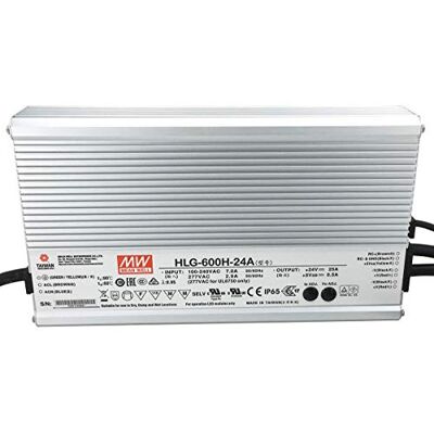 MEAN WELL Unbekannt HLG-600H-24A: LED-Netzteil 600 W, 24 V, IP65, Spannung und Strom einstellbar 24 V 600 W MEAN WELL Unbekannt HLG-600H-24A: LED-Netzteil 600 W, 24 V, IP65, Spannung und Strom einstellbar 24 V 600 W