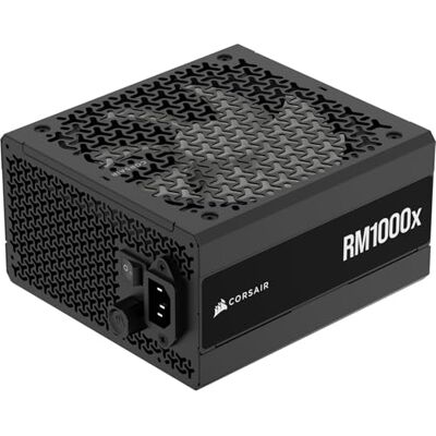 Corsair RM1000x Vollmodulares ATX-Netzteil, geräuscharm, ATX 3.1-konform, Unterstützung PCIe 5.1, Cybenetics Gold Efficiency, nativer 12V-2x6-Stecker, Schwarz Corsair RM1000x Vollmodulares ATX-Netzteil, geräuscharm, ATX 3.1-konform, Unterstützung PCIe 5.1, Cybenetics Gold Efficiency, nativer 12V-2x6-Stecker, Schwarz