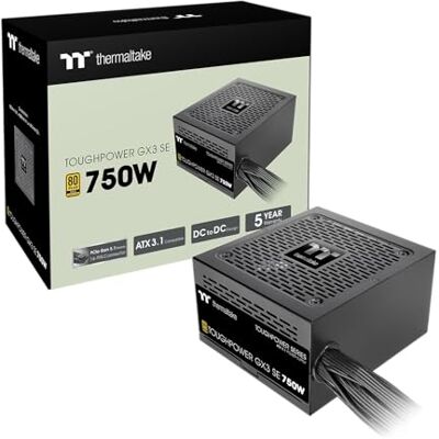 Thermaltake Toughpower GX3 SE 750W ATX 3.0 PCIe Gen 5 80 Plus Gold Non‑Modulares Netzteil Thermaltake Toughpower GX3 SE 750W ATX 3.0 PCIe Gen 5 80 Plus Gold Non‑Modulares Netzteil