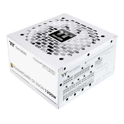 Thermaltake Toughpower GT Snow 1200W ATX 3.1 80 Plus Gold vollmodular PCIe 5.1 12V-2x6 (12+4) Smart Zero Fan sehr leise Snow (Weiß) Thermaltake Toughpower GT Snow 1200W ATX 3.1 80 Plus Gold vollmodular PCIe 5.1 12V-2x6 (12+4) Smart Zero Fan sehr leise Snow (Weiß)