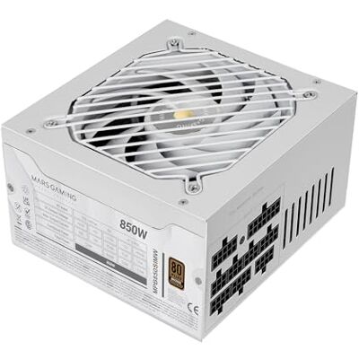 Mars Gaming MPB850SIM, Vollmodulares ATX 850W Netzteil, 7 Jahre Garantie, 80Plus Bronze 230V EU, 90% Effizienz, 140mm SI Extreme Silence Lüfter, AI2-RPM, DC-DC und SMD Technologien, Weiß Mars Gaming MPB850SIM, Vollmodulares ATX 850W Netzteil, 7 Jahre Garantie, 80Plus Bronze 230V EU, 90% Effizienz, 140mm SI Extreme Silence Lüfter, AI2-RPM, DC-DC und SMD Technologien, Weiß