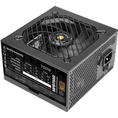 Mars Gaming MPB750SI, PC-ATX-Netzteil 750W, 7 Jahre Garantie, 80Plus Bronze 230V, 90% Effizienz, SI Extreme Silence Lüfter mit Kupferkern, AI2-RPM-, DC-DC- und SMD-Technologien, Schwarz Mars Gaming MPB750SI, PC-ATX-Netzteil 750W, 7 Jahre Garantie, 80Plus Bronze 230V, 90% Effizienz, SI Extreme Silence Lüfter mit Kupferkern, AI2-RPM-, DC-DC- und SMD-Technologien, Schwarz