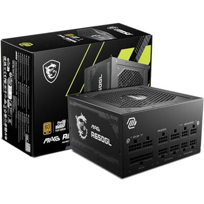 MSI PSU Mag A650GL 80 Plus, Gold, komplett modular MSI PSU Mag A650GL 80 Plus, Gold, komplett modular