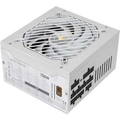 Mars Gaming MPB750SIM, Vollmodulares ATX 750W Netzteil, 7 Jahre Garantie, 80Plus Bronze 230V EU, 90% Effizienz, 140mm SI Extreme Silence Lüfter, AI2-RPM, DC-DC und SMD Technologien, Weiß Mars Gaming MPB750SIM, Vollmodulares ATX 750W Netzteil, 7 Jahre Garantie, 80Plus Bronze 230V EU, 90% Effizienz, 140mm SI Extreme Silence Lüfter, AI2-RPM, DC-DC und SMD Technologien, Weiß