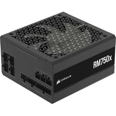 Corsair RM750x Geräuscharmes Vollständig Modulares ATX-Netzteil – Zero RPM-Lüftermodus, ATX 3.1-Konform, PCIe 5.1-Unterstützung, Cybenetics Gold, Native 12V-2x6-Anschluss – Schwarz Corsair RM750x Geräuscharmes Vollständig Modulares ATX-Netzteil – Zero RPM-Lüftermodus, ATX 3.1-Konform, PCIe 5.1-Unterstützung, Cybenetics Gold, Native 12V-2x6-Anschluss – Schwarz