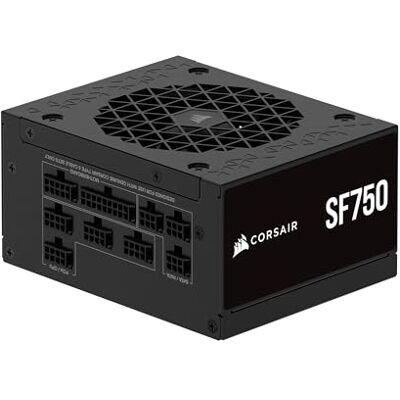 Corsair SF750 (2024) Vollständig Modulares Geräuscharmes 80 PLUS Platinum ATX-Netzteil – ATX 3.1-Kompatibel – PCIe 5.1-Fähig – SFX-to-ATX-Halterung im Lieferumfang Enthalten – Schwarz Corsair SF750 (2024) Vollständig Modulares Geräuscharmes 80 PLUS Platinum ATX-Netzteil – ATX 3.1-Kompatibel – PCIe 5.1-Fähig – SFX-to-ATX-Halterung im Lieferumfang Enthalten – Schwarz