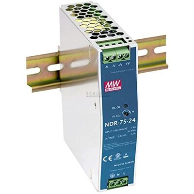 MEAN WELL MeanWell NDR-75-48 75W 48V 1,6A Hutschienen Netzteil DIN-RAIL MEAN WELL MeanWell NDR-75-48 75W 48V 1,6A Hutschienen Netzteil DIN-RAIL