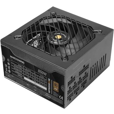 Mars Gaming MPB850SIM, Vollmodulares ATX 850W Netzteil, 7 Jahre Garantie, 80Plus Bronze 230V EU, 90% Effizienz, 140mm SI Extreme Silence Lüfter, AI2-RPM, DC-DC und SMD Technologien, Schwarz Mars Gaming MPB850SIM, Vollmodulares ATX 850W Netzteil, 7 Jahre Garantie, 80Plus Bronze 230V EU, 90% Effizienz, 140mm SI Extreme Silence Lüfter, AI2-RPM, DC-DC und SMD Technologien, Schwarz