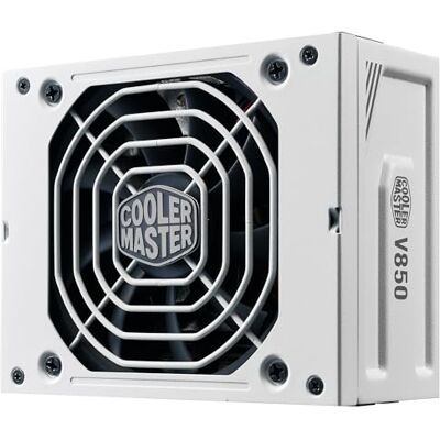 Cooler Master V850 SFX Gold ATX 3.1, EU-Stecker – 850 W 80 Plus Gold PC-Netzteil, vollmodulares Netzteil, SFF/mini-ITX-Netzteil, 92-mm-FDB-Lüfter, PCIe-5.1-Kabel, SFX-auf-ATX-Halterung Weiß Cooler Master V850 SFX Gold ATX 3.1, EU-Stecker – 850 W 80 Plus Gold PC-Netzteil, vollmodulares Netzteil, SFF/mini-ITX-Netzteil, 92-mm-FDB-Lüfter, PCIe-5.1-Kabel, SFX-auf-ATX-Halterung Weiß