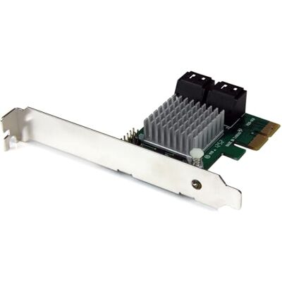 StarTech .com 4 Port PCI Express 2.0 SATA III 6Gbit/s RAID Controller Karte mit HyperDuo SSD Tiering PCIe SATA 3 Controller Adapter (PEXSAT34RH) StarTech .com 4 Port PCI Express 2.0 SATA III 6Gbit/s RAID Controller Karte mit HyperDuo SSD Tiering PCIe SATA 3 Controller Adapter (PEXSAT34RH)