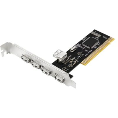 LogiLink USB 2.0 PCI-Schnittstellenkarte mit 4X externen Ports & 1x internen Port LogiLink USB 2.0 PCI-Schnittstellenkarte mit 4X externen Ports & 1x internen Port