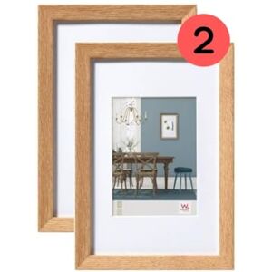 walther design Bilderrahmen Fiorito Holzrahmen 13x18 cm Eiche hell, Doppelpack, EF318ED walther design Bilderrahmen Fiorito Holzrahmen 13x18 cm Eiche hell, Doppelpack, EF318ED