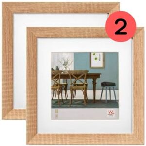 walther design Bilderrahmen eiche hell 30 x 30 cm mit Passepartout, Doppelpack, Fiorito Holzrahmen EF330ED walther design Bilderrahmen eiche hell 30 x 30 cm mit Passepartout, Doppelpack, Fiorito Holzrahmen EF330ED