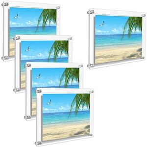 TUKA-i-AKUT 5X Acryl Wand Bilderrahmen für A5 Flyer, Türschild Doppelte Acryl Panel Kristallklar, Wandhalter Büroschild Fotorahmen Display Rahmen für Foto Dokumente Poster, UV-Schutz TKD9402-A5-5x TUKA-i-AKUT 5X Acryl Wand Bilderrahmen für A5 Flyer, Türschild Doppelte Acryl Panel Kristallklar, Wandhalter Büroschild Fotorahmen Display Rahmen für Foto Dokumente Poster, UV-Schutz TKD9402-A5-5x