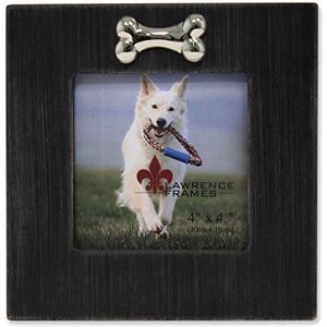 Lawrence Frames Hundegestell mit Knochenornament, 10,2 x 10,2 cm, Schwarz Lawrence Frames Hundegestell mit Knochenornament, 10,2 x 10,2 cm, Schwarz