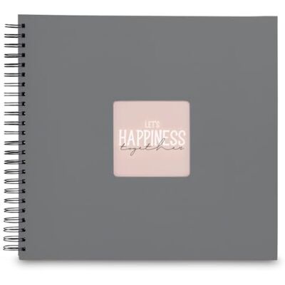 Hama Fotobuch „Fine Art“ (Spiralalbum für 300 Fotos im Format 10x15 cm, Fotoalbum zum Selbstgestalten, Ringbuch Größe 36x32 cm, 50 schwarze Seiten, Cover mit Einstecktasche, Strukturpapier) Steingrau Hama Fotobuch „Fine Art“ (Spiralalbum für 300 Fotos im Format 10x15 cm, Fotoalbum zum Selbstgestalten, Ringbuch Größe 36x32 cm, 50 schwarze Seiten, Cover mit Einstecktasche, Strukturpapier) Steingrau