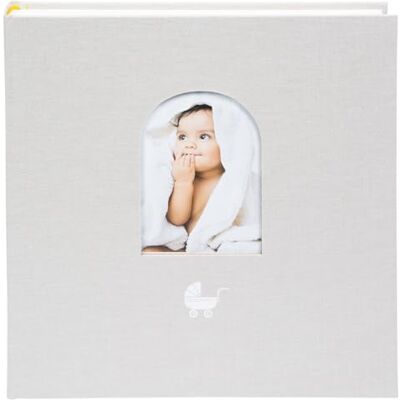 goldbuch 15 017 Babyalbum Cozy Nest Grau, Erinnerungsalbum mit Fensterausschnitt, Fotoalbum 58 weiße mit Pergamin-Trennblättern und 4 illustrierte Seiten, Einband aus Kunstdruck, ca. 31 x 30 x 4 cm goldbuch 15 017 Babyalbum Cozy Nest Grau, Erinnerungsalbum mit Fensterausschnitt, Fotoalbum 58 weiße mit Pergamin-Trennblättern und 4 illustrierte Seiten, Einband aus Kunstdruck, ca. 31 x 30 x 4 cm