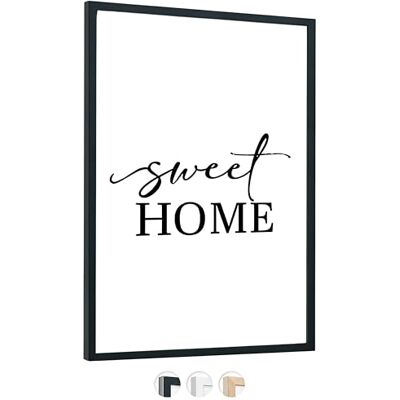 edihome , Bilderrahmen A3, (1 Stück), 29,7 x 42, Holz, Photo Frame, Rahmen din a3, für Diplome, bruchsicheres Acrylglas, für Poster und Bilder, Hoch- und Querformat (Schwarz, 1 Stück) edihome , Bilderrahmen A3, (1 Stück), 29,7 x 42, Holz, Photo Frame, Rahmen din a3, für Diplome, bruchsicheres Acrylglas, für Poster und Bilder, Hoch- und Querformat (Schwarz, 1 Stück)