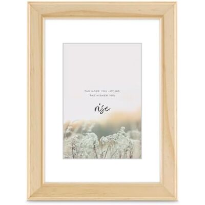Hama Bilderrahmen Rise, 40x50cm (mit Passepartout Bildformat 28x35 cm, Holzrahmen, für Hochformat, für Querformat, zum Hängen, Reflex Glas) Natur Hama Bilderrahmen Rise, 40x50cm (mit Passepartout Bildformat 28x35 cm, Holzrahmen, für Hochformat, für Querformat, zum Hängen, Reflex Glas) Natur