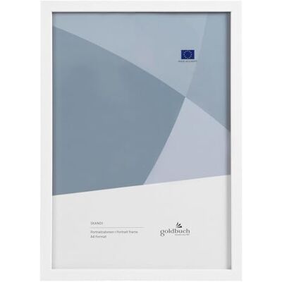 goldbuch 90 0996 Bilderrahmen Skandi DIN A4, Einzelrahmen aus Echt Holz, Portraitrahmen zum Stellen, Holzrahmen mit Wandhalterung, Foto Rahmen, Frame weiß goldbuch 90 0996 Bilderrahmen Skandi DIN A4, Einzelrahmen aus Echt Holz, Portraitrahmen zum Stellen, Holzrahmen mit Wandhalterung, Foto Rahmen, Frame weiß