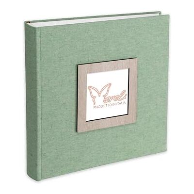 Mareli Fotoalbum, 31 x 31, 80 Seiten mit Seidenpapier, Einband aus Leinenstoff mit Bilderrahmen aus Holz im Einband Mareli Fotoalbum, 31 x 31, 80 Seiten mit Seidenpapier, Einband aus Leinenstoff mit Bilderrahmen aus Holz im Einband