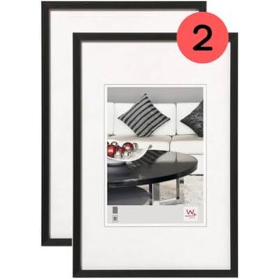 walther design Bilderrahmen schwarz 15 x 20 cm Aluminium Doppelpack, Chair Alurahmen AJ520BD walther design Bilderrahmen schwarz 15 x 20 cm Aluminium Doppelpack, Chair Alurahmen AJ520BD
