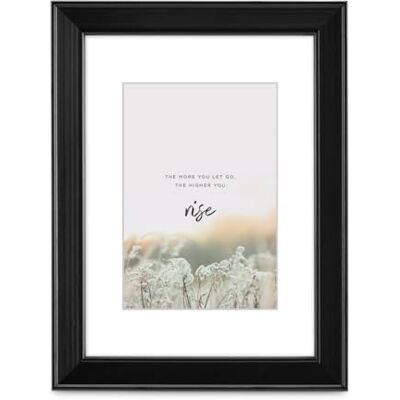 Hama Bilderrahmen Rise, 40x50cm (mit Passepartout Bildformat 28x35 cm, Holzrahmen, für Hochformat, für Querformat, zum Hängen, Reflex Glas) schwarz Hama Bilderrahmen Rise, 40x50cm (mit Passepartout Bildformat 28x35 cm, Holzrahmen, für Hochformat, für Querformat, zum Hängen, Reflex Glas) schwarz