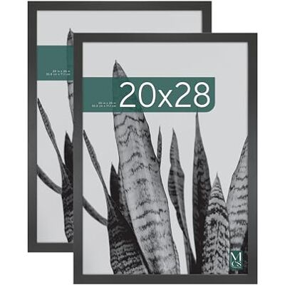 MCS Industries 63809 Studio-Galerierahmen mit Holzmaserung, 50,8 x 71,1 cm, Schwarz, 2 Stück, 20x28 in MCS Industries 63809 Studio-Galerierahmen mit Holzmaserung, 50,8 x 71,1 cm, Schwarz, 2 Stück, 20x28 in