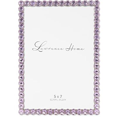 Lawrence Frames 12,7 x 17,8 cm, glitzernder Metallrahmen, helles Flieder Lawrence Frames 12,7 x 17,8 cm, glitzernder Metallrahmen, helles Flieder