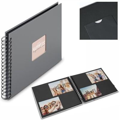 Hama Fotobuch „Fine Art“ (Spiralalbum für 300 Fotos im Format 10x15 cm, Fotoalbum zum Selbstgestalten, 50 weiße Seiten, Ringbuch Größe 36x32 cm, Cover mit Einstecktasche, Strukturpapier) Weiß Hama Fotobuch „Fine Art“ (Spiralalbum für 300 Fotos im Format 10x15 cm, Fotoalbum zum Selbstgestalten, 50 weiße Seiten, Ringbuch Größe 36x32 cm, Cover mit Einstecktasche, Strukturpapier) Weiß