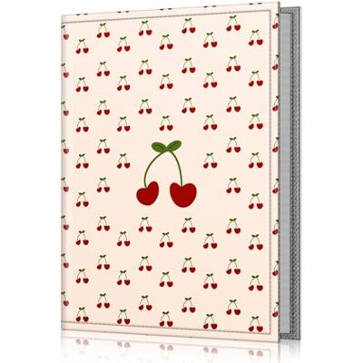 FINTIE Fotoalbum für 10,2 x 15,2 cm große Fotos, Mini-Brieftaschen-Album mit hochwertigem, veganem Ledereinband, für Familie, Hochzeit, Jungen, Mädchen, Kokette Kirschen FINTIE Fotoalbum für 10,2 x 15,2 cm große Fotos, Mini-Brieftaschen-Album mit hochwertigem, veganem Ledereinband, für Familie, Hochzeit, Jungen, Mädchen, Kokette Kirschen