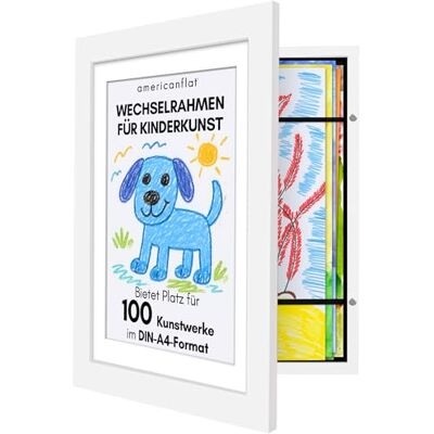 Americanflat A4 Bilderrahmen für Kinderzeichnungen Weiß Verbundholz mit Bruchsicherem Glas Horizontale & Vertikale Versionen Americanflat A4 Bilderrahmen für Kinderzeichnungen Weiß Verbundholz mit Bruchsicherem Glas Horizontale & Vertikale Versionen