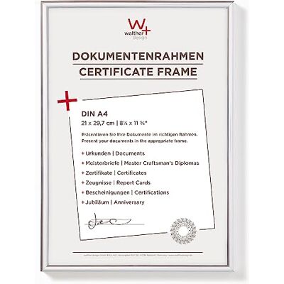 walther design New Lifestyle Kunststoff Bilderrahmen, 16 Stück, 21x29,7 cm, Silber, KV130S16 walther design New Lifestyle Kunststoff Bilderrahmen, 16 Stück, 21x29,7 cm, Silber, KV130S16