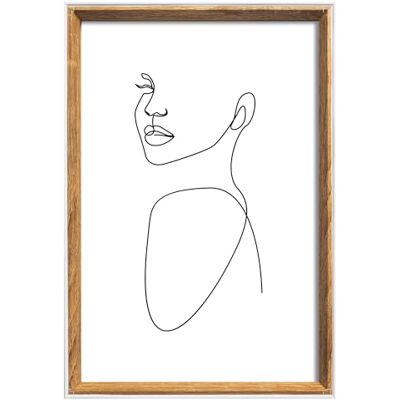 walther design Bilderrahmen Silhouette 18x24 cm, natur, Holzrahmen NW824H walther design Bilderrahmen Silhouette 18x24 cm, natur, Holzrahmen NW824H