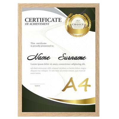 Ditwis Bilderrahmen A4 Holzfarben, Rahmen DIN A4 für 21x29,7 cm Zertifikate, Urkunde, Kunstwerke und Fotos, Modern Fotorahmen für Wohn-, Schlaf- und Büroräume Ditwis Bilderrahmen A4 Holzfarben, Rahmen DIN A4 für 21x29,7 cm Zertifikate, Urkunde, Kunstwerke und Fotos, Modern Fotorahmen für Wohn-, Schlaf- und Büroräume