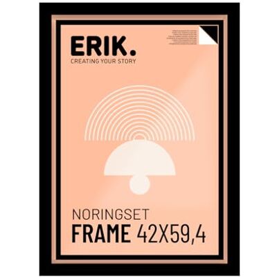 Grupo Erik Bilderrahmen A2 Schwarz, 42 x 59,4 cm Bilderrahmen Schwarz aus MDF Holz Grupo Erik Bilderrahmen A2 Schwarz, 42 x 59,4 cm Bilderrahmen Schwarz aus MDF Holz
