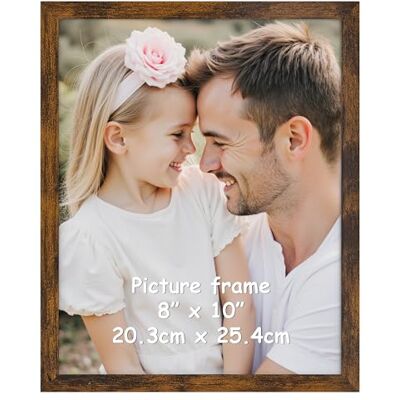 Ditwis Bilderrahmen 20x25 Braun, Fotorahmen für 25x20 cm Fotos und Bilder, Wand- und Tischaufstellung, Modern Rahmen für Wohn-, Schlaf- und Büroräume Ditwis Bilderrahmen 20x25 Braun, Fotorahmen für 25x20 cm Fotos und Bilder, Wand- und Tischaufstellung, Modern Rahmen für Wohn-, Schlaf- und Büroräume