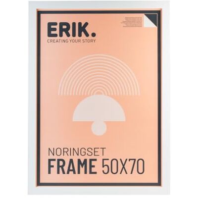 Grupo Erik Bilderrahmen 50 x 70 cm Fotorahmen Bilderhalter Bilderrahmen Weiß aus MDF Holz Rahmen Deko Grupo Erik Bilderrahmen 50 x 70 cm Fotorahmen Bilderhalter Bilderrahmen Weiß aus MDF Holz Rahmen Deko