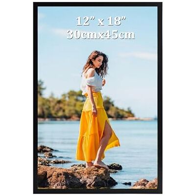 Ditwis Bilderrahmen 30x45 Schwarz, Fotorahmen für 45x30 cm Poster, Fotos und Kunstwerke, Modern Posterrahmen zum Aufhängen, Rahmen für Wohnungen, Büros und Galerien Ditwis Bilderrahmen 30x45 Schwarz, Fotorahmen für 45x30 cm Poster, Fotos und Kunstwerke, Modern Posterrahmen zum Aufhängen, Rahmen für Wohnungen, Büros und Galerien