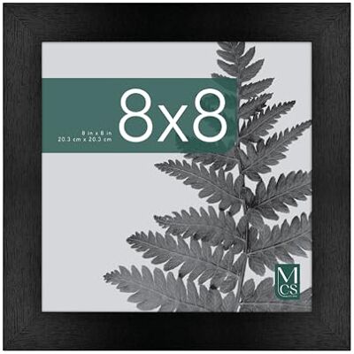 MCS Studio Gallery 20,3 x 20,3 cm Bilderrahmen, Schwarze Holzoptik, MDF-Holz, Wandaufhängung und Staffelei für Tischaufstellung, Quadratischer Fotorahmen für Fotos, Poster und Kunstdrucke (1er-Pack) MCS Studio Gallery 20,3 x 20,3 cm Bilderrahmen, Schwarze Holzoptik, MDF-Holz, Wandaufhängung und Staffelei für Tischaufstellung, Quadratischer Fotorahmen für Fotos, Poster und Kunstdrucke (1er-Pack)